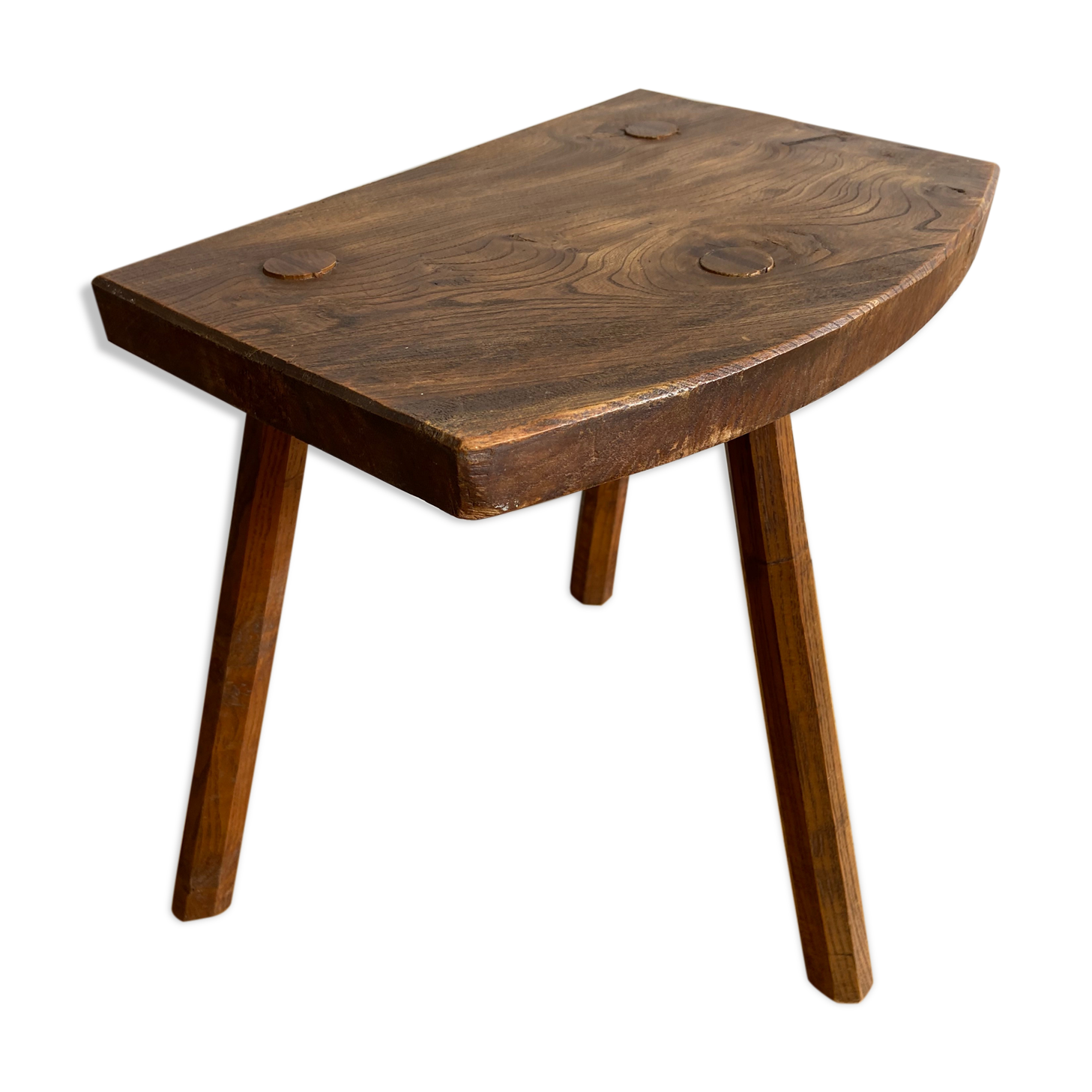 Wooden tripod stool