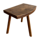 Tabouret tripode en bois