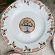Plat et assiettes art déco, Longwy - décor Maurice