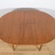 Mid century round extendable dining table and chairs from mcintosh, 1960s, set of 5