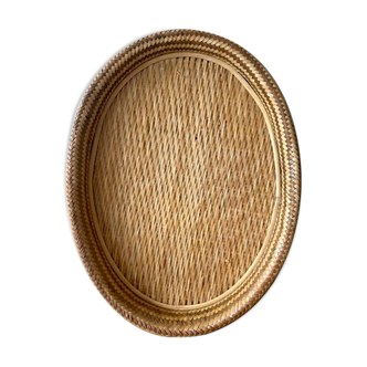Oval wicker top