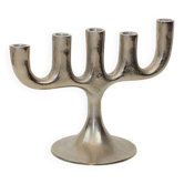 Brutalist steel candelabrum 1970