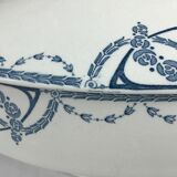 Soupière Terre de Fer oval Sarreguemines blue jeans decoration