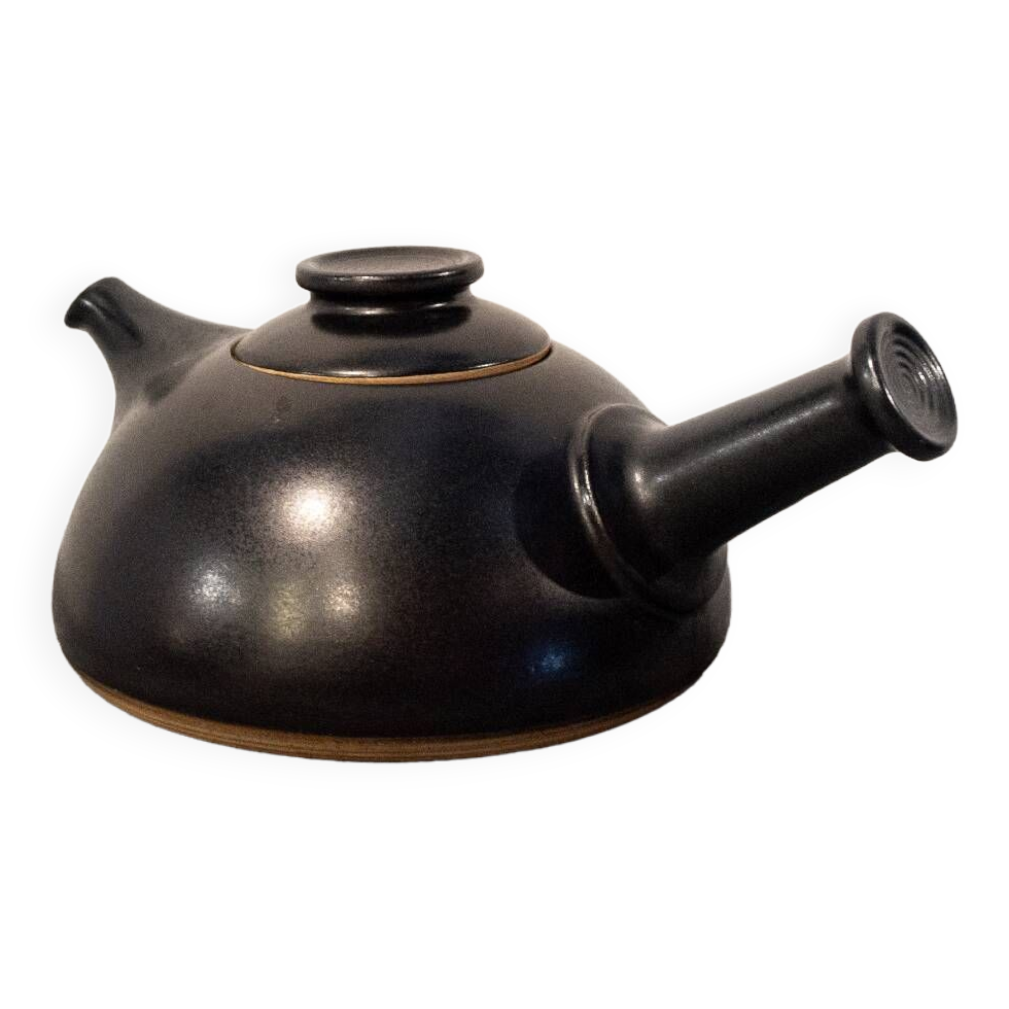 Théière en céramique noire, Franco Bucci, Italie 1978