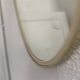 Vintage 1960s mirror, asymmetrical free-form rearview mirror - 40 x 26 cm