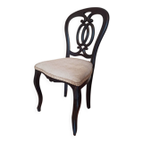 Chaise Art Déco en bois noirci