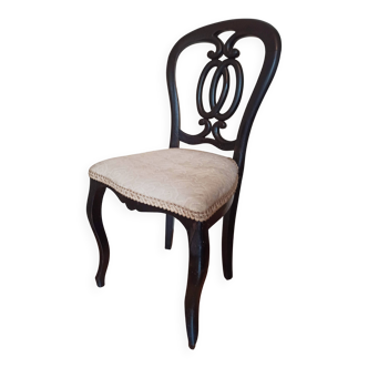 Chaise Art Déco en bois noirci