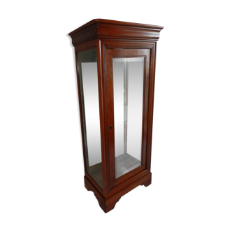 Glass and mirror wood showcase