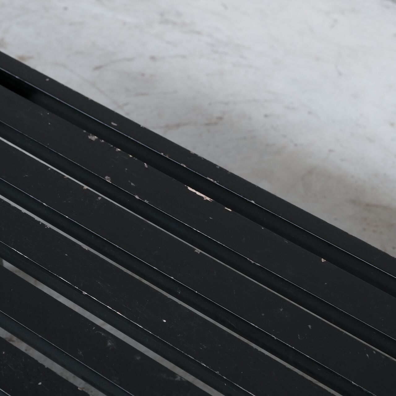 Mid-century slatted wooden bench or coffee table