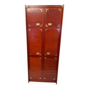 Armoire haute a 2 corps style marin