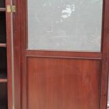 Mahogany library showcase Louis XVI style