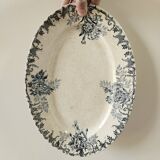 Plat ovale ancien H.Boulenger, Floreal