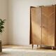 Art Deco oak wardrobe with chevron decoration