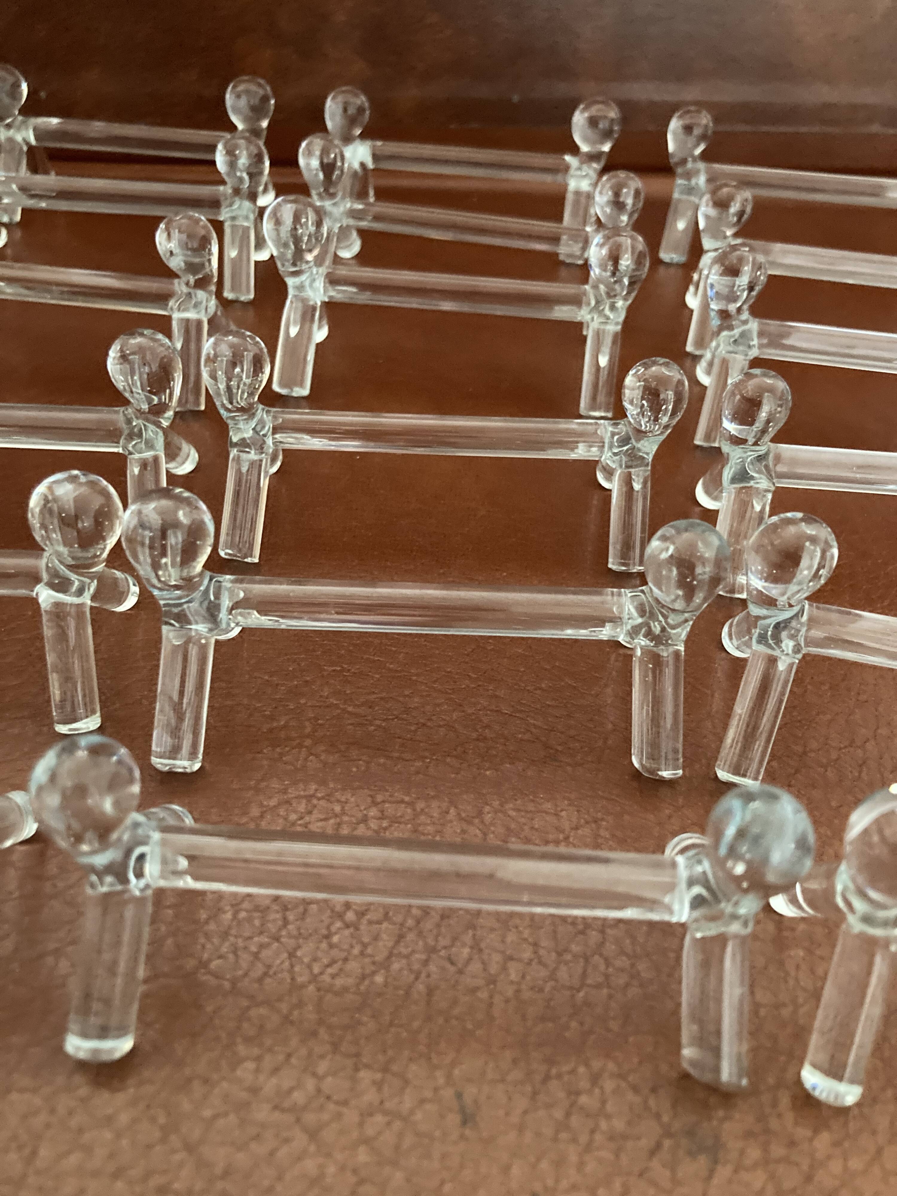 Set of 18 blown glass knife rests - Vintage