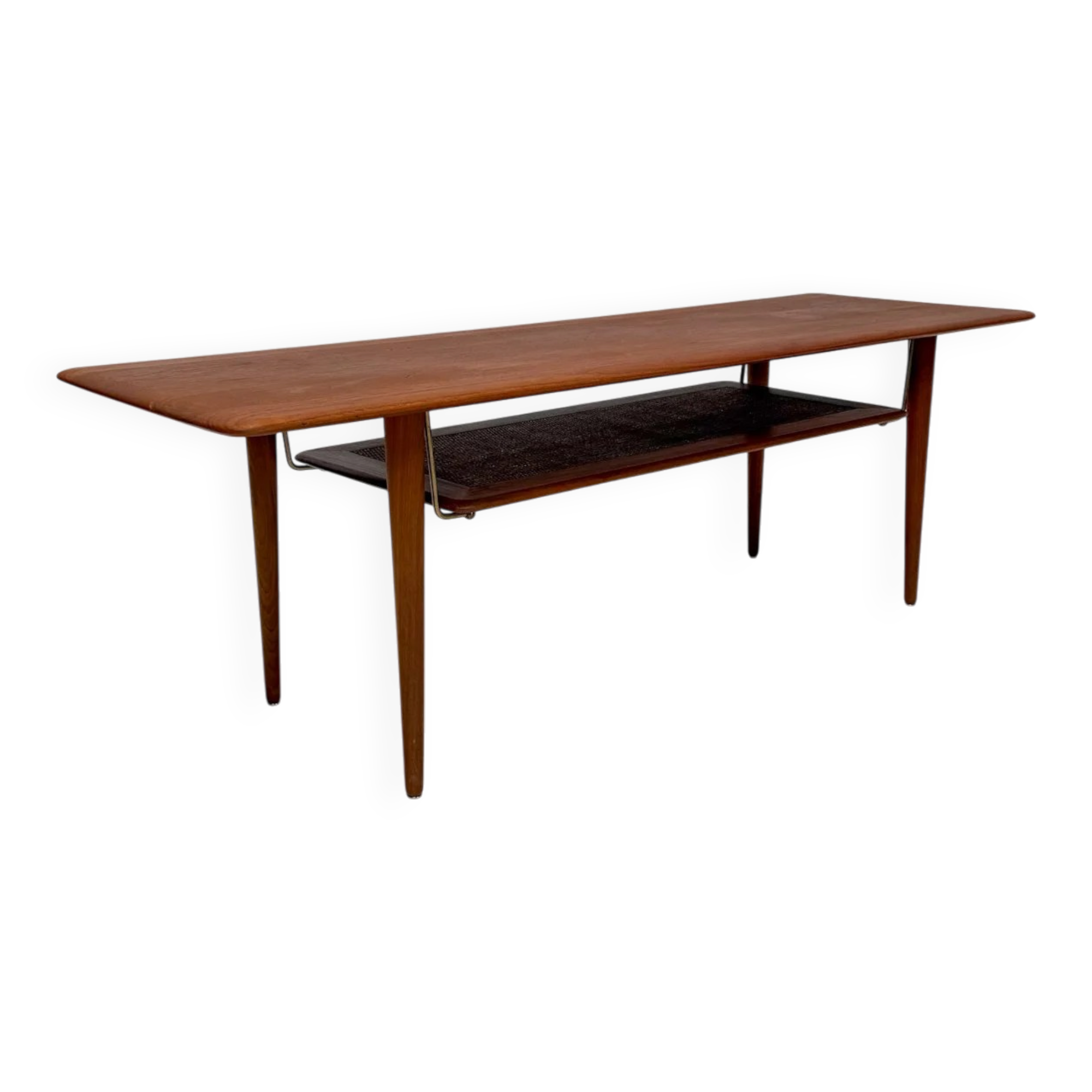 1950s Danish teak coffee table FD 516 by Peter Hvidt & Orla Mølgaard-Nielsen for France & Daverkosen