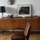 Modernist armchair with oval armrests, 1950s-1960s