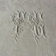 table service Tablecloth,12 Damask napkins and Monograms: FG or FC