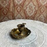 Antique gilt bronze hand candlestick