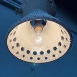 White ceramic pendant lamp in mid-century modern Danish style, 1960s.