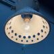 White ceramic pendant lamp in mid-century modern Danish style, 1960s.