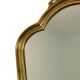Mid Century Gold Baroque Mirror Crested Mirror Resin Acanthus