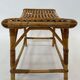 Vintage rattan bamboo footstool stool 1960s