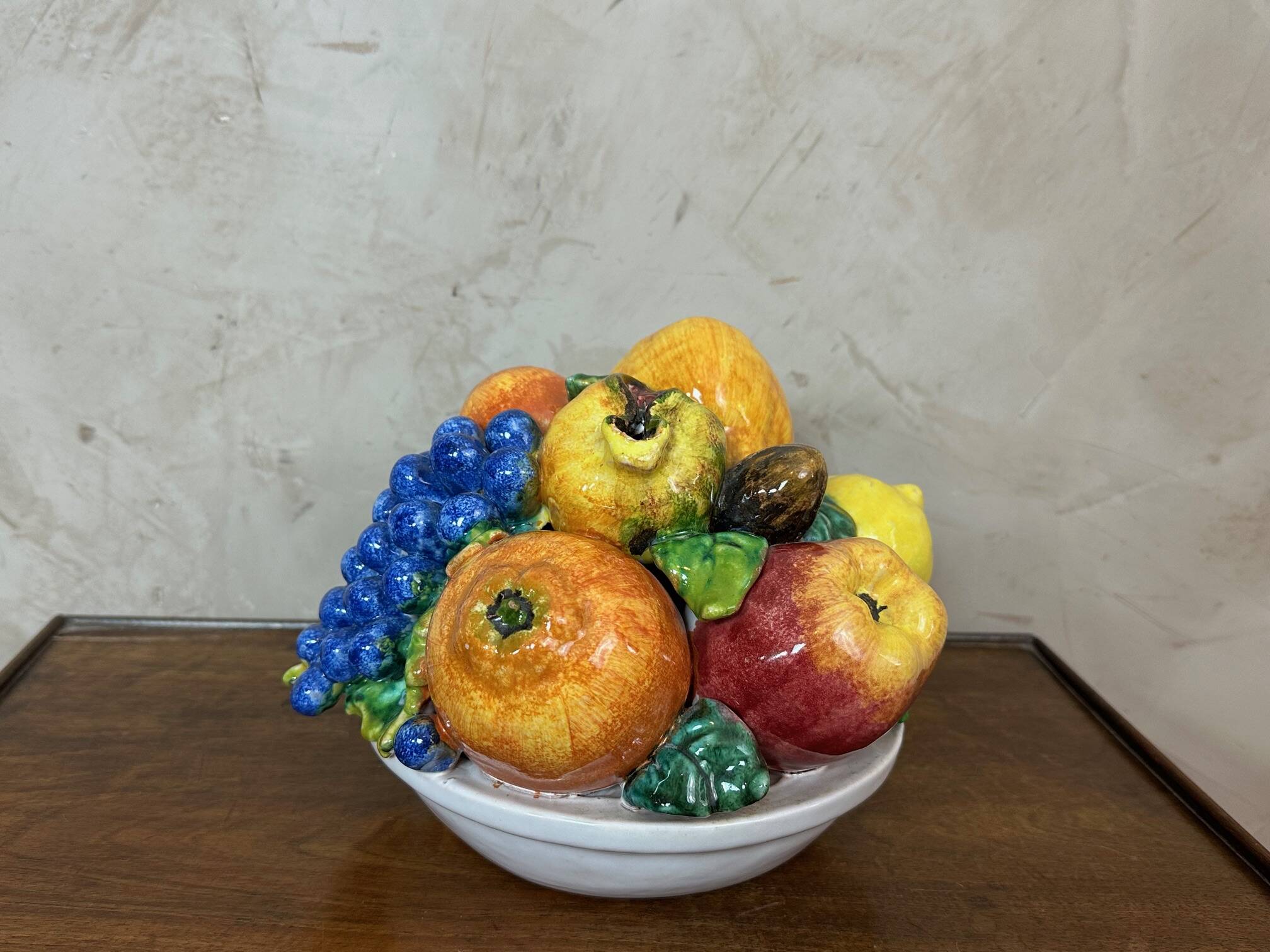Ceramic fruit basket