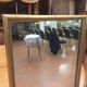 Miroir entre-deux Louis XVI à perles doré - 135x37cm
