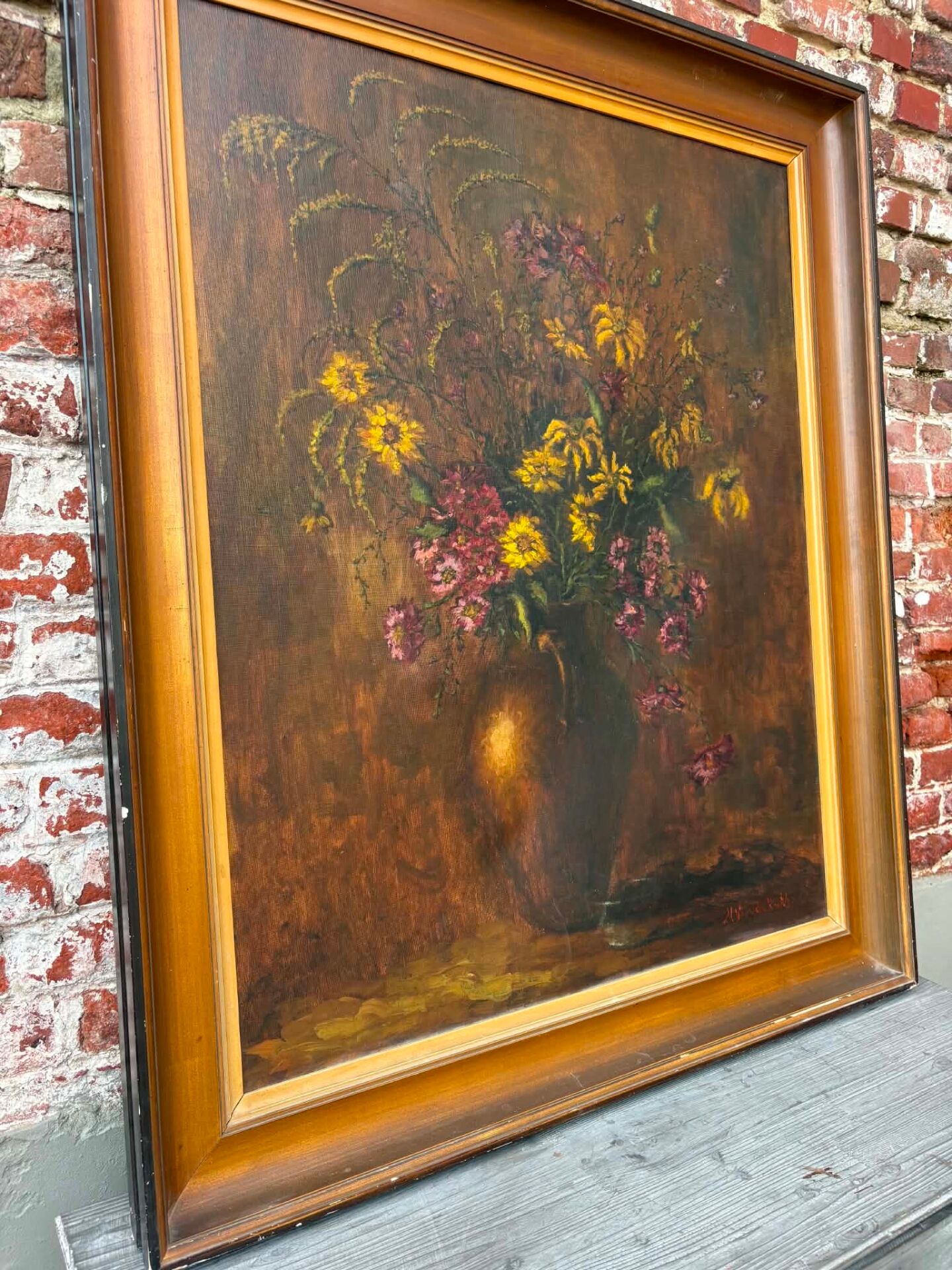 Grand Old Painting – Still Life Flower Bouquet