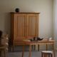Modern Danish birch desk/dining table attributed to Philip Arctander, 1940s.