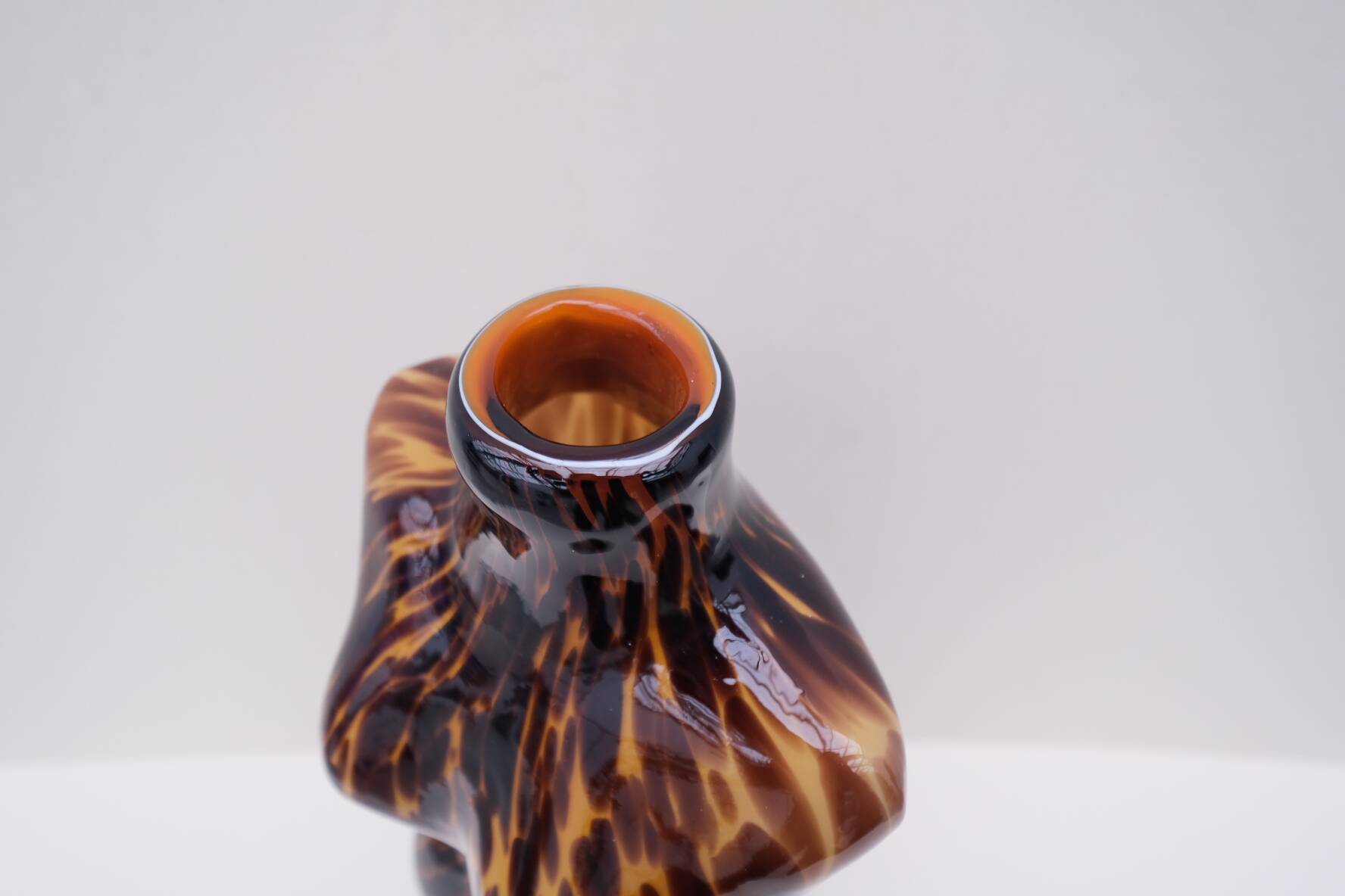 Blown glass vase from MURANO, Italy 1980