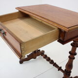 Solid Wood and Veneer Sewing Table, circa 1895