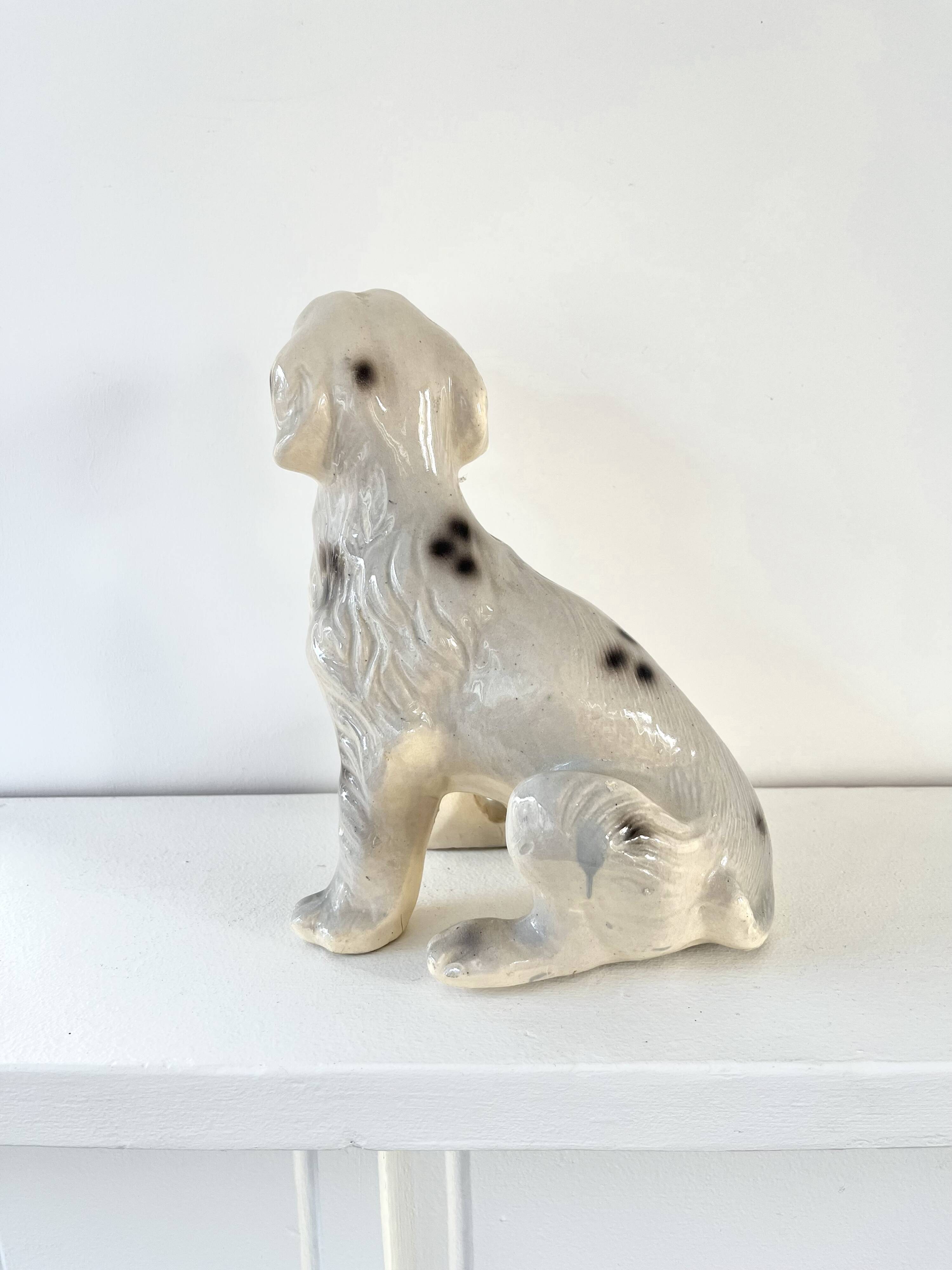 Vintage ceramic dog