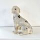 Chien céramique vintage