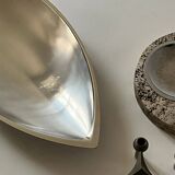 Large chrome-plated metal dish/tray, Guy Degrenne France 1970