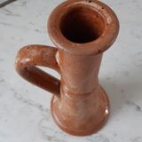 70s stoneware candle holder