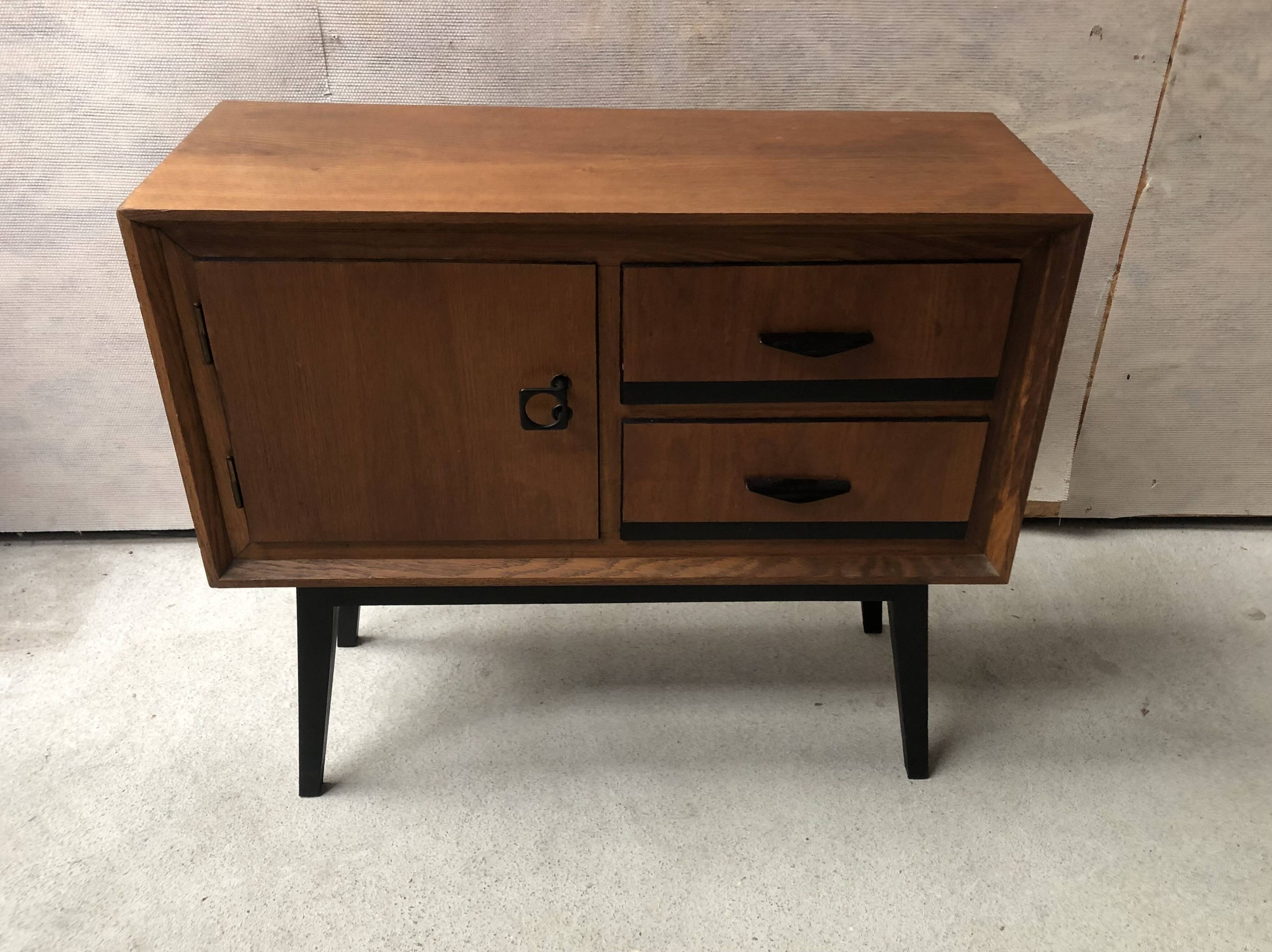 Small row of vintage storage furniture from the 1960s