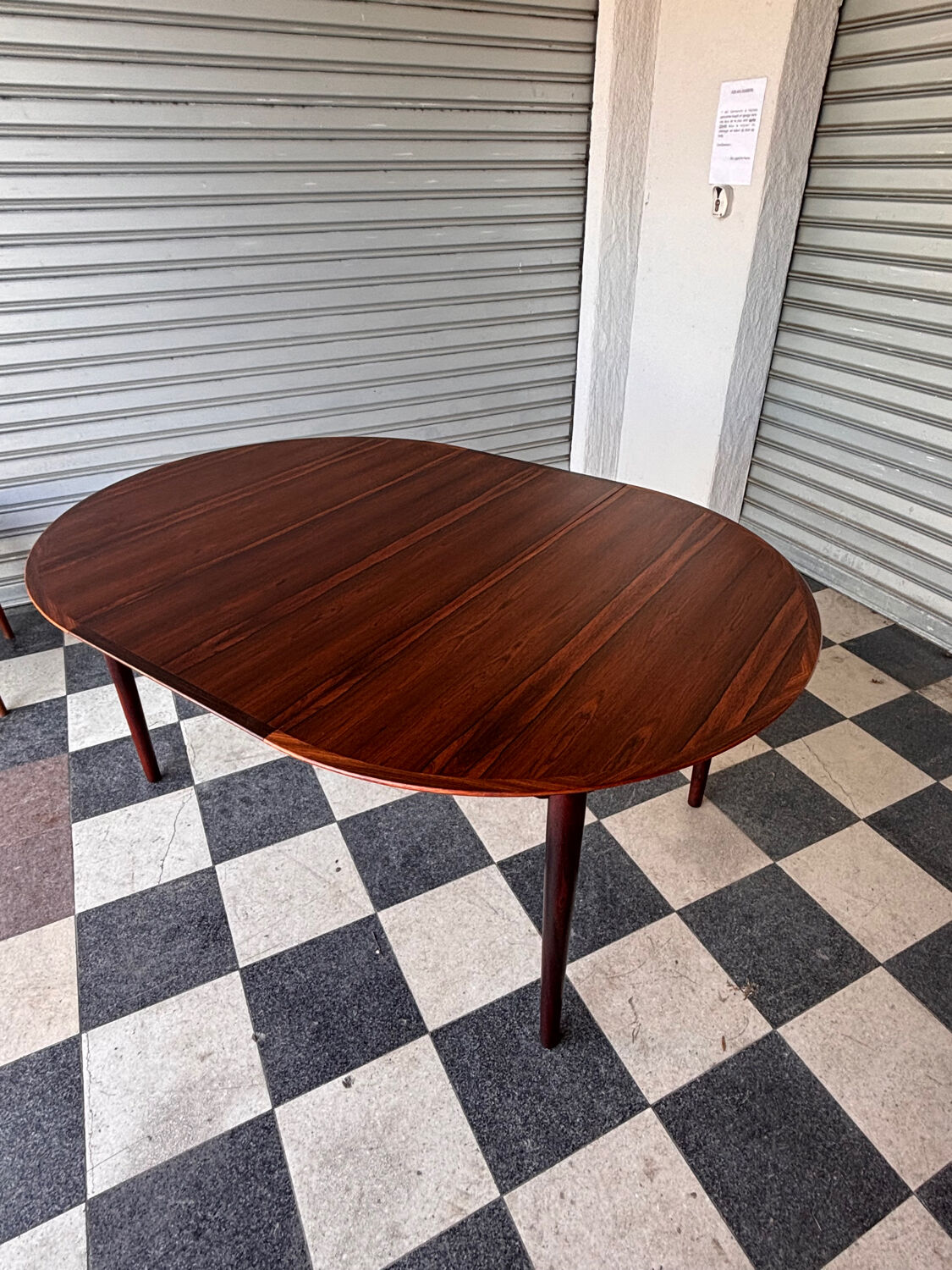Table Arne Vodder en palissandre