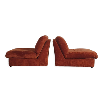 Chauffeuses 70 Roche Bobois vintage