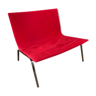 Fauteuil Tacchini Modèle XL Pietro Arosio rouge banquette