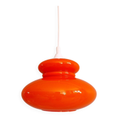 Suspension Space Age en opaline orange, années 1960-70
