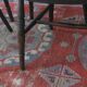 Antique set of 4 farmhouse patinated oak dining chairs, 19th century