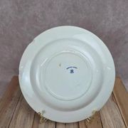 Assiette creuse en terre de fer polychrome Creil Montereau Kyoto,