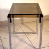 Plexiglas and chrome 1970 coffee table
