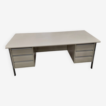 Used Manutan industrial desk with 2 pedestals