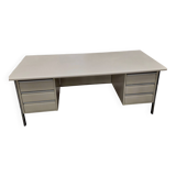 Used Manutan industrial desk with 2 pedestals