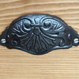 Furniture with drawers waxed pine above black top three tablets furniture of trade