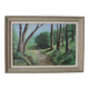 Old oil on wood painting signed and framed