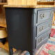 Renovated antique oak chest of drawers – 3 drawers – Marble top