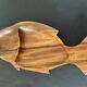 Wooden fish shaped dish
